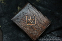 Custom Leather Wallet CKF Scull2